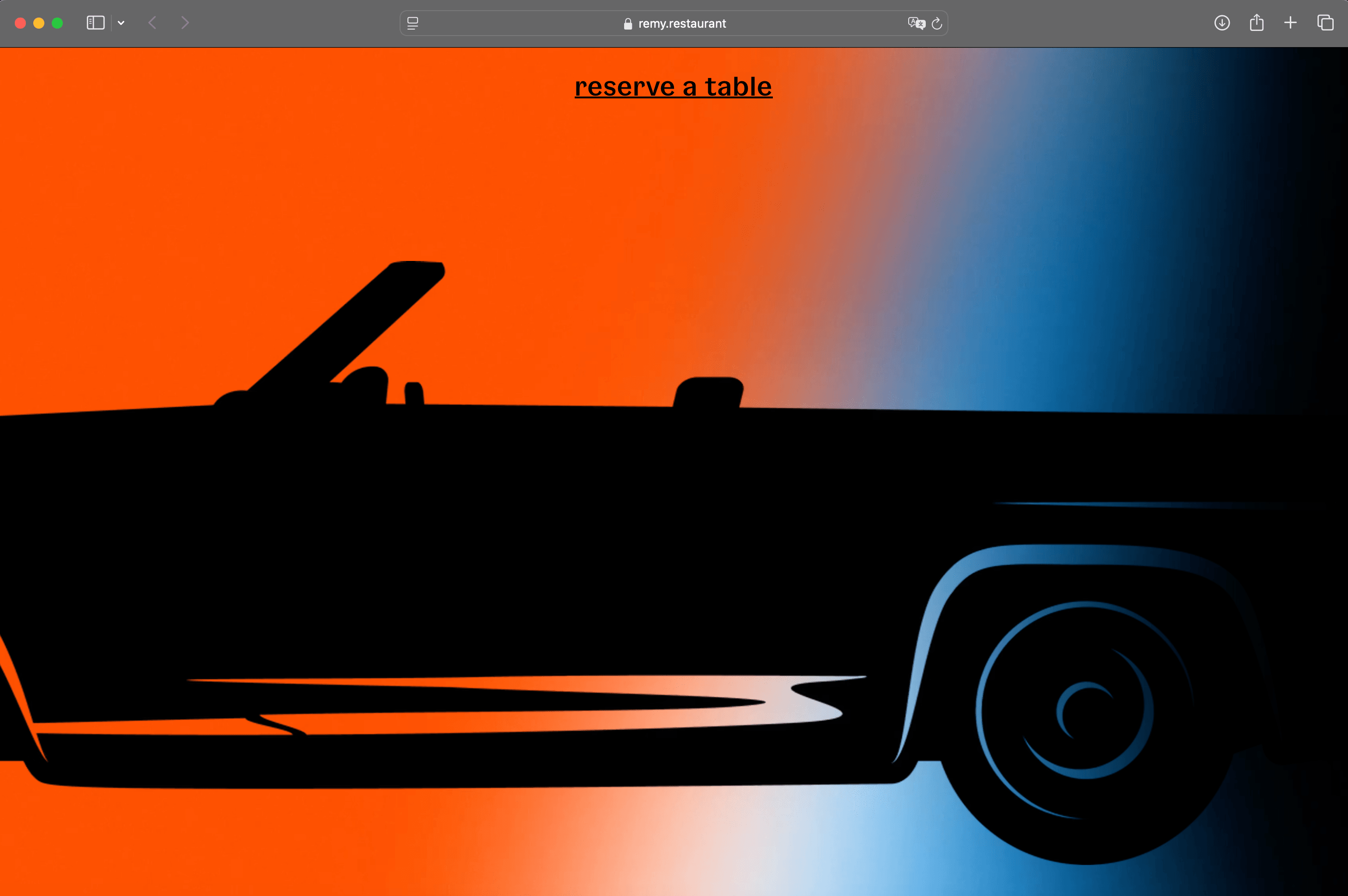 Cabrio Pop-Up Restaurant